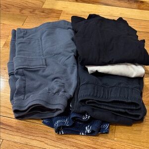 Kids Casual Bottoms Set - Black, Gray, and Blue